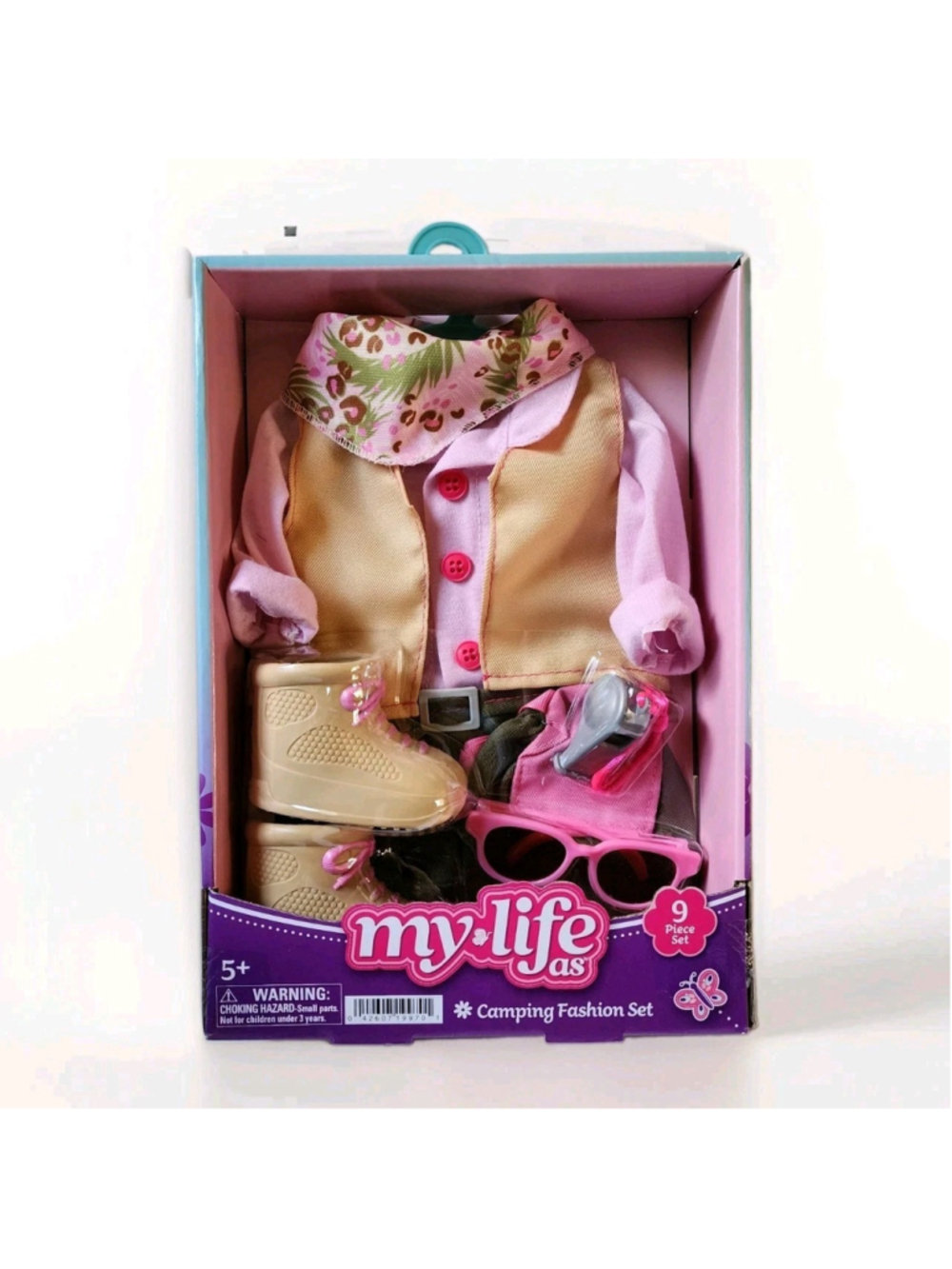 My Life As Camping Fashion Set 9-Piece Doll Outfit Accessories New In Box